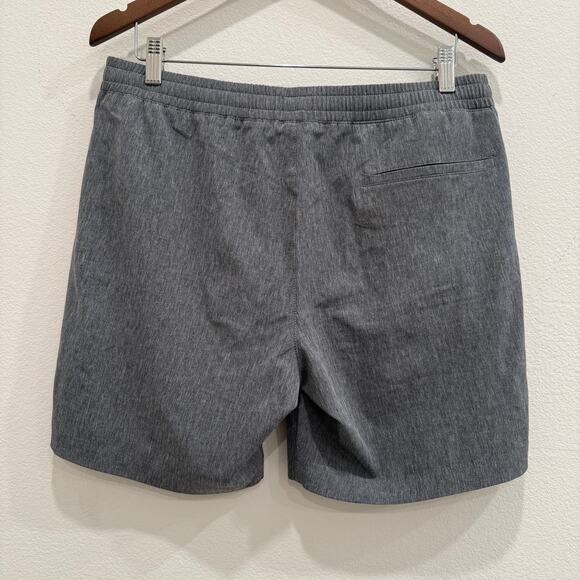 J.Crew Tech Shorts Mens M Heather Gray 7” Inseam Athletic Casual Minimalist - Picture 2 of 8